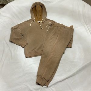 Universal Threads Light Beige Color Matching Sweatsuit